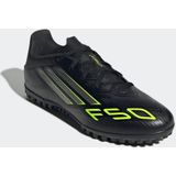 adidas Uniseks-Volwassen F50 CLUB Turf Football Boots, core black/iron met./lucid lemon, 42 EU