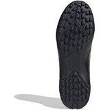 adidas Uniseks-Kind F50 LEAGUE Turf Football Boots Kids, Core Black/Iron Metallic/Lucid Lemon, 38 2/3 EU