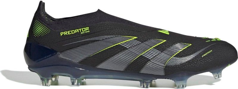 adidas - Predator Elite - Veterloze Gras Voetbalschoenen - Zwart Donkergrijs Neongeel