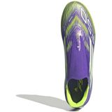 adidas Uniseks-Volwassen F50 LEAGUE Laceless Firm Ground Football Boots, Purple Rush/Cloud White/Lucid Lemon, 41 1/3 EU