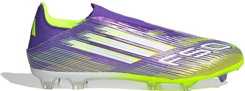 adidas F50 League - Veterloze Gras / Kunstgras Voetbalschoenen - Paars Wit Neongeel