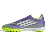 adidas F50 LEAGUE Laceless Turf Voetbalschoenen - Purple Rush / Cloud White / Lucid Lemon