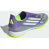 adidas F50 LEAGUE Laceless Turf Voetbalschoenen - Purple Rush / Cloud White / Lucid Lemon