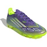 adidas F50 Pro - Voetbalschoenen - Paars Wit Neongeel - Gras / Kunstgras