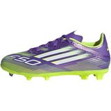 adidas F50 LEAGUE - Voetbalschoenen - Purple Rush / Cloud White / Lucid Lemon - Voor Kinderen