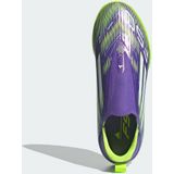 adidas Uniseks-Kind F50 LEAGUE Laceless Turf Football Boots Kids, Purple Rush/Cloud White/Lucid Lemon, 28 EU