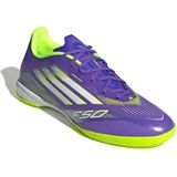 adidas - F50 LEAGUE - Voetbalschoenen - Purple Rush / Cloud White / Lucid Lemon