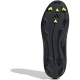 adidas F50 LEAGUE - Voetbalschoenen - Core Black / Iron Metallic / Lucid Lemon - Voor Kinderen