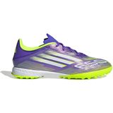 adidas Uniseks-Volwassen F50 LEAGUE Turf Football Boots, Purple Rush/Cloud White/Lucid Lemon, 46 2/3 EU