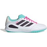 adidas - Super Sala III - Zaalvoetbalschoenen - Wit Zwart Turquoise Roze - Synthetisch Bovenwerk