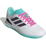 adidas - Super Sala III - Zaalvoetbalschoenen - Wit Zwart Turquoise Roze - Synthetisch Bovenwerk