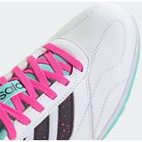 adidas - Super Sala III - Zaalvoetbalschoenen - Wit Zwart Turquoise Roze - Synthetisch Bovenwerk