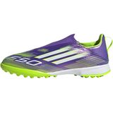 adidas Uniseks-Kind F50 LEAGUE Laceless Firm Ground Football Boots Kids, Purple Rush/Cloud White/Lucid Lemon, 30 1/2 EU