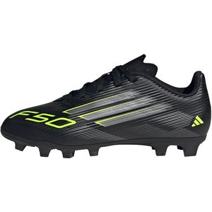 adidas Uniseks-Kind F50 CLUB Firm Ground/Multi Ground Football Boots Kids, Purple Rush/Cloud White/Lucid Lemon, 34 EU