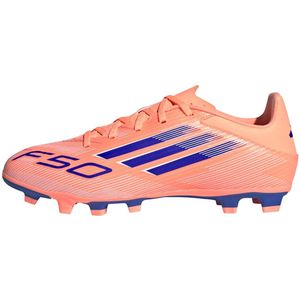 adidas F50 Club - Gras / Kunstgras Voetbalschoenen - Oranje Blauw Wit