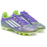 adidas - F50 Club - Voetbalschoenen - Paars Wit Neongeel - Gras / Kunstgras