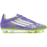 adidas - F50 Club - Voetbalschoenen - Paars Wit Neongeel - Gras / Kunstgras