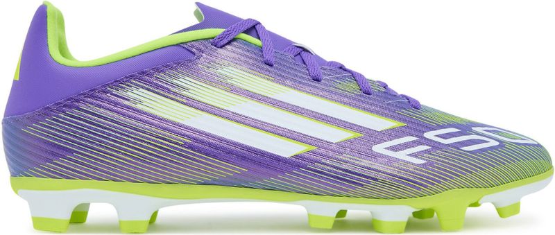 adidas - F50 Club - Voetbalschoenen - Paars Wit Neongeel - Gras / Kunstgras