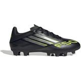 adidas - F50 CLUB - Voetbalschoenen - Core Black/Iron Metallic/Lucid Lemon - 48 EU