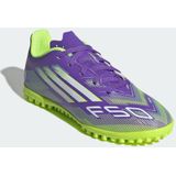 adidas Uniseks-Kind F50 CLUB Turf Football Boots Kids, Purple Rush/Cloud White/Lucid Lemon, 36 EU