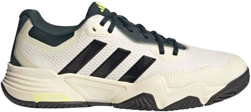 adidas Heren Solematch Control 2 Tennis Shoes, off white/silver met./aurora ivy, 48 2/3 EU