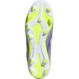 adidas Uniseks-Kind F50 CLUB hook and loop Firm Ground/Multi Ground Football Boots Kids, purple rush/ftwr white/lucid lemon, 31 EU