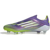 adidas F50 Elite - Veterloze Voetbalschoenen - Paars Wit Neongeel - IJzeren Noppen