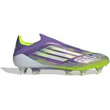 adidas F50 Elite - Veterloze Voetbalschoenen - Paars Wit Neongeel - IJzeren Noppen