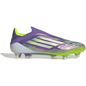 adidas F50 Elite - Veterloze Voetbalschoenen - Paars Wit Neongeel - IJzeren Noppen