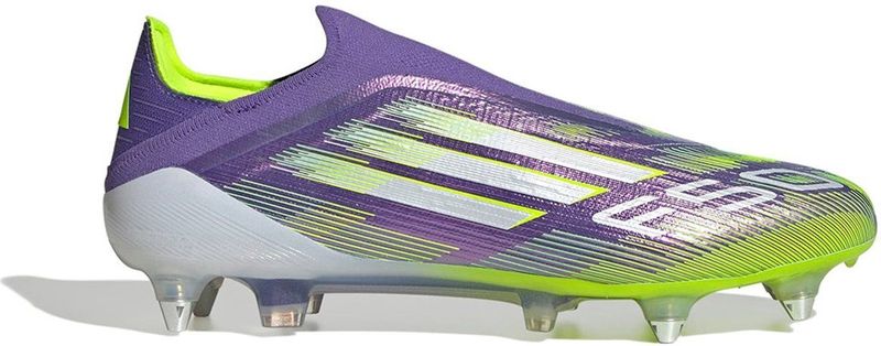 adidas F50 Elite - Veterloze Voetbalschoenen - Paars Wit Neongeel - IJzeren Noppen