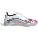 adidas - F50 MESSI LEAGUE - Voetbalschoenen - Cloud White/Lucid Red/Silver Metallic