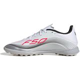 adidas - F50 MESSI LEAGUE - Voetbalschoenen - Cloud White/Lucid Red/Silver Metallic