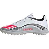adidas - F50 MESSI LEAGUE - Voetbalschoenen - Cloud White/Lucid Red/Silver Metallic