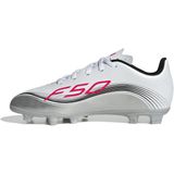 adidas - F50 MESSI CLUB - Voetbalschoenen - ftwr white/lucid red/silver - 35 1/2 EU