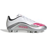 adidas - F50 MESSI CLUB - Voetbalschoenen - ftwr white/lucid red/silver - 35 1/2 EU