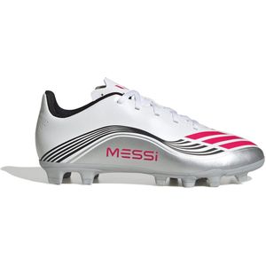 adidas - F50 MESSI CLUB - Voetbalschoenen - ftwr white/lucid red/silver - 35 1/2 EU