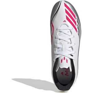 adidas - F50 MESSI CLUB - Voetbalschoenen - ftwr white/lucid red/silver - 35 1/2 EU