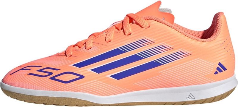 adidas - F50 CLUB KIDS IN - Voetbalschoenen - PURRUS/FTWWHT/LUCLEM - Geschikt als Binnenschoenen