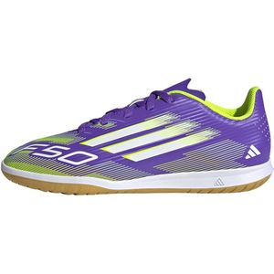 adidas - F50 Club - Zaalvoetbalschoenen - Paars Wit Neongeel - Synthetisch