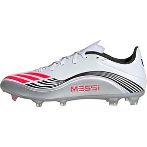adidas - F50 Messi League - Voetbalschoenen - Wit Zilver Rood - Synthetisch