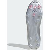 adidas Uniseks-Volwassen F50 MESSI LEAGUE Firm Ground/Multi Ground Football Boots, Cloud White/Lucid Red/Silver Metallic, 46 2/3 EU