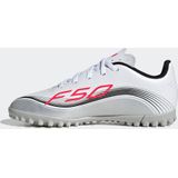 adidas Uniseks-Kind F50 MESSI CLUB Turf Football Boots Kids, ftwr white/lucid red/silver met., 36 EU