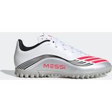 adidas Uniseks-Kind F50 MESSI CLUB Turf Football Boots Kids, ftwr white/lucid red/silver met., 36 EU
