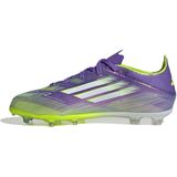adidas F50 Elite - Gras Voetbalschoenen - Paars Wit Neongeel - Kids
