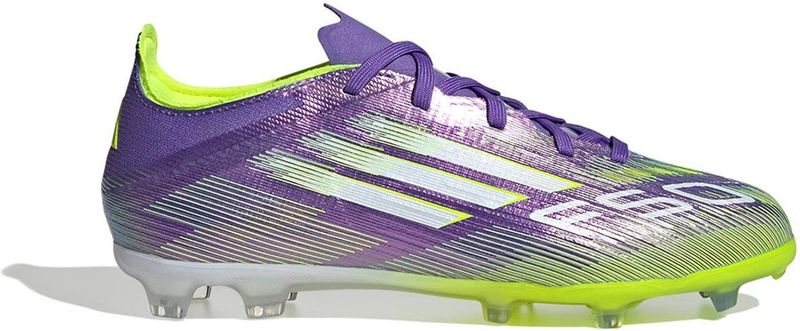 adidas F50 Elite - Gras Voetbalschoenen - Paars Wit Neongeel - Kids