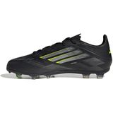 adidas F50 Elite - Gras Voetbalschoenen - Zwart Zilver Neongeel - Kids