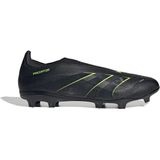 adidas Predator League - Veterloze Gras / Kunstgras Voetbalschoenen - Zwart Donkergrijs Neongeel