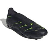 adidas Predator League - Veterloze Gras / Kunstgras Voetbalschoenen - Zwart Donkergrijs Neongeel