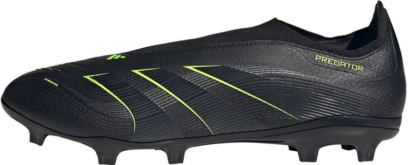 adidas Predator League - Veterloze Gras / Kunstgras Voetbalschoenen - Zwart Donkergrijs Neongeel