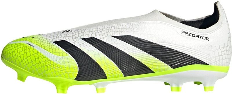 adidas Predator League - Veterloze Voetbalschoenen - Wit Zwart Neongeel - Geschikt voor Gras en Kunstgras